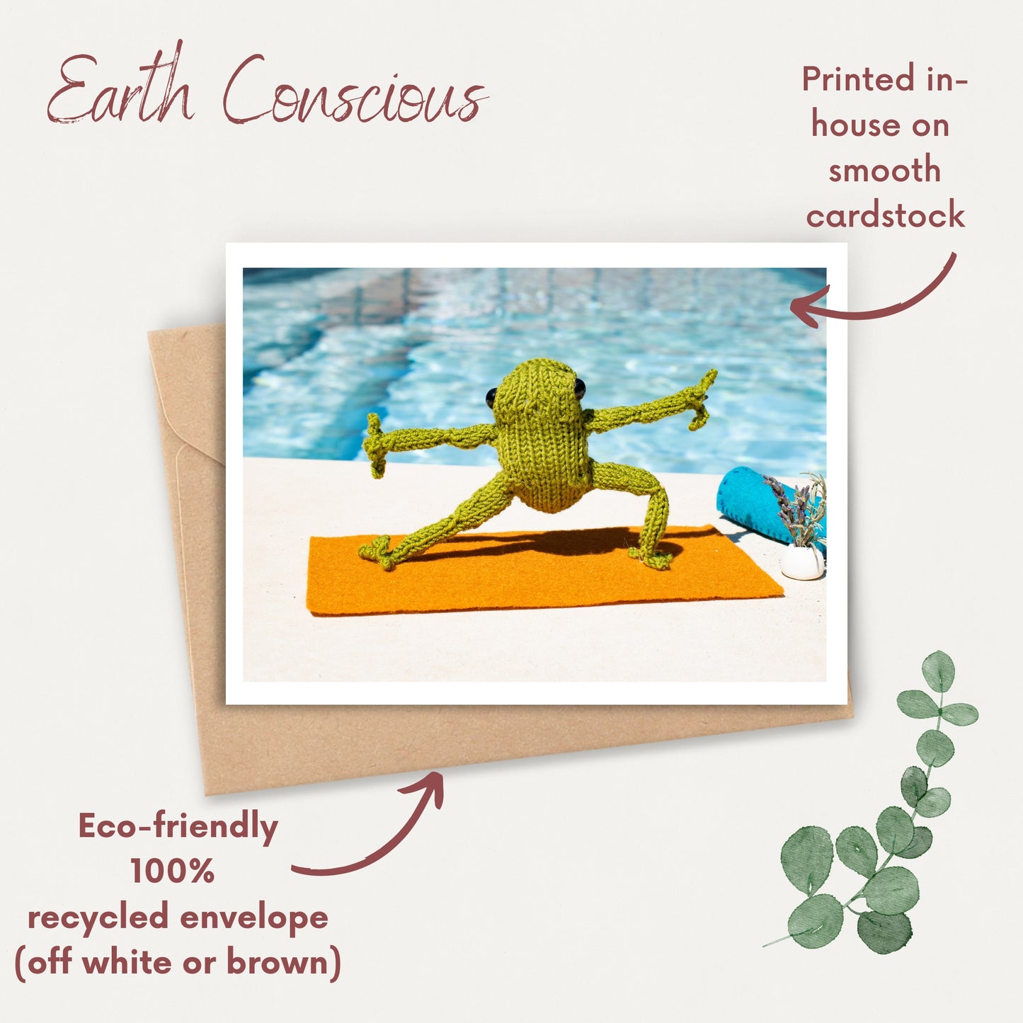 Yoga Frog Collection 1 - Set of 4 Hilarious Cards