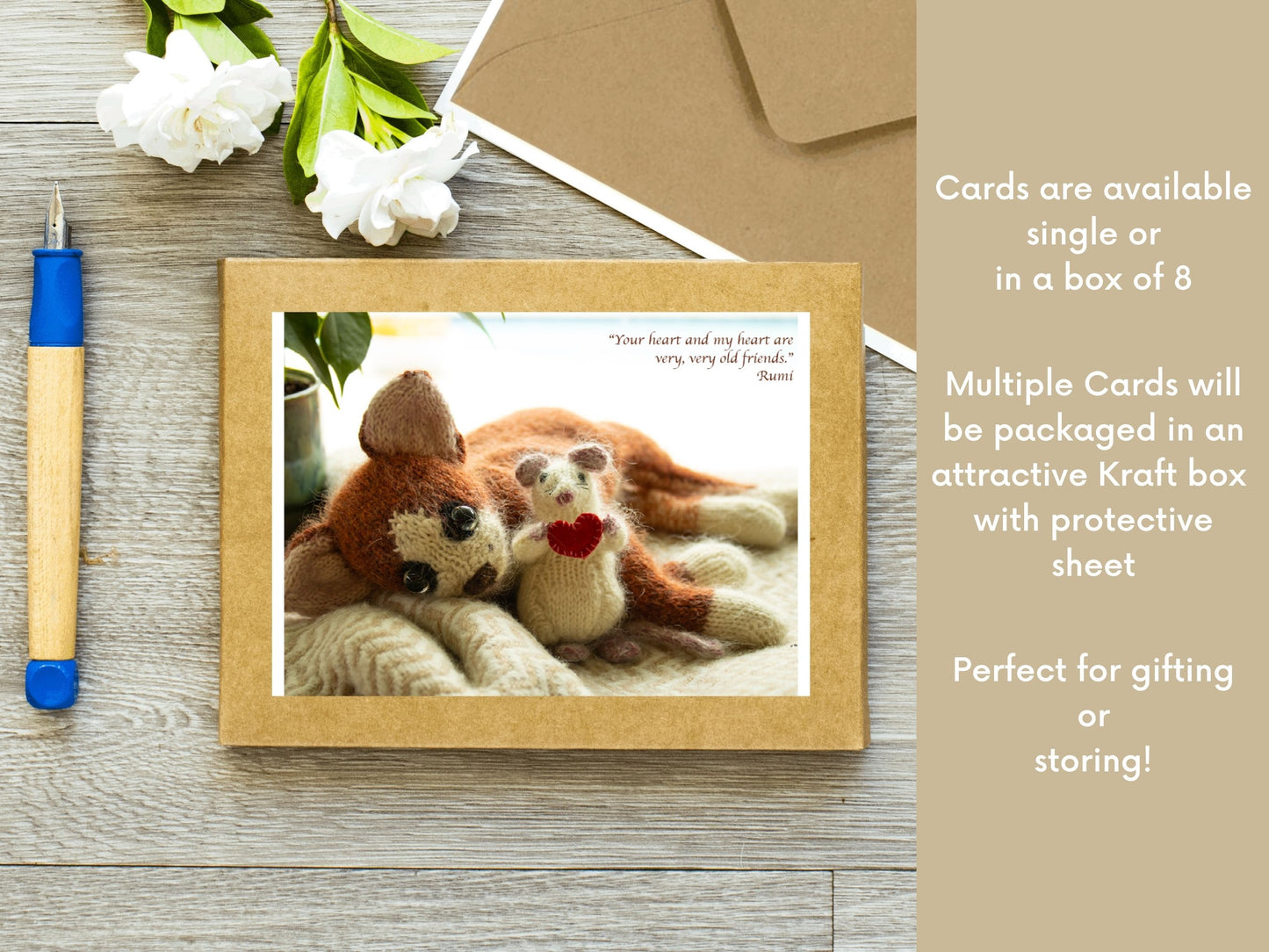 Inspirational Greeting Card "Cat & Mouse"