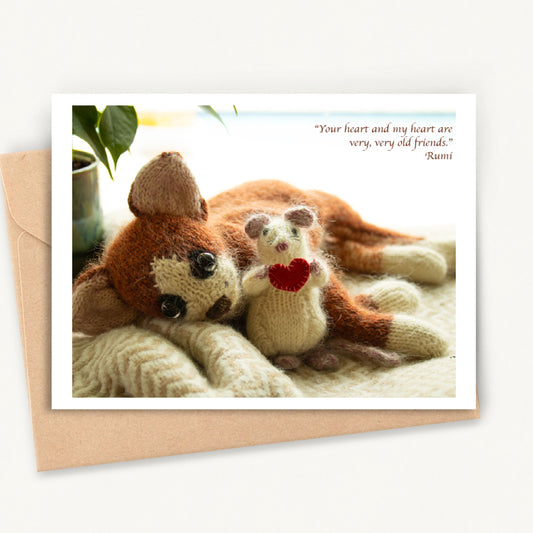 Inspirational Greeting Card "Cat & Mouse"